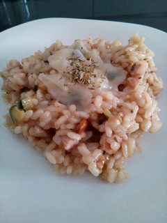 Una foto de Arroz con verdura y pollo