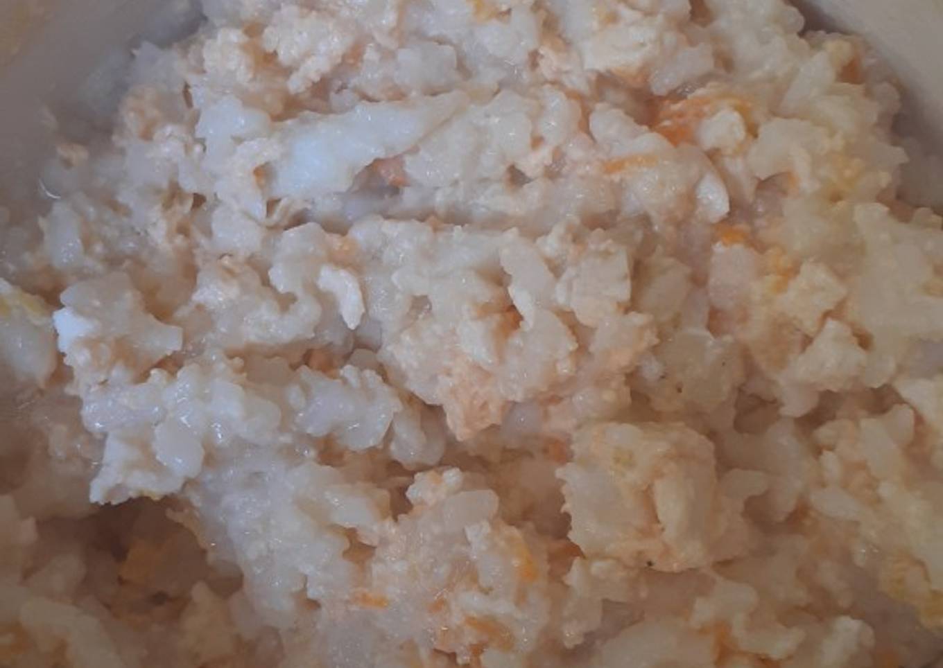 (Mpasi 9+) Bubur Telur Bebek Simpel