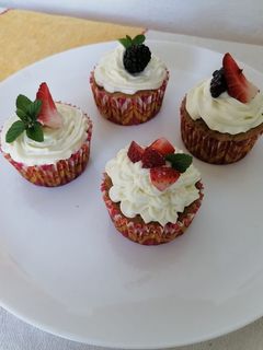 Una foto de Muffins de plátano y nuez