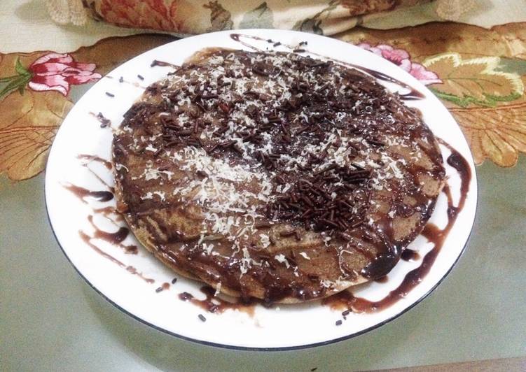 Pancake cokelat keju #bikinramadanberkesan