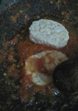 Foto resep Tempe penyet sambal terasi rebus