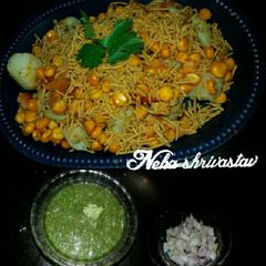 A picture of Corn potato chat.