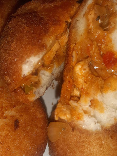 A picture of Fried Pizza Bombers.