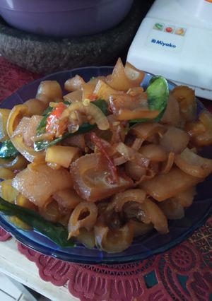 Foto resep Oseng kikil cabe ijo
