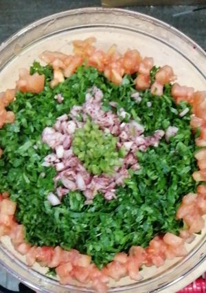 صورة لوصفة تبولة لبنانية