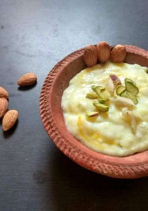 A picture of Shahi phirni.