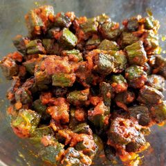 A picture of Masaledar Bhindi.