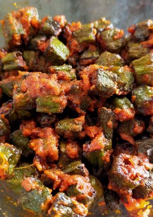 A picture of Masaledar Bhindi.