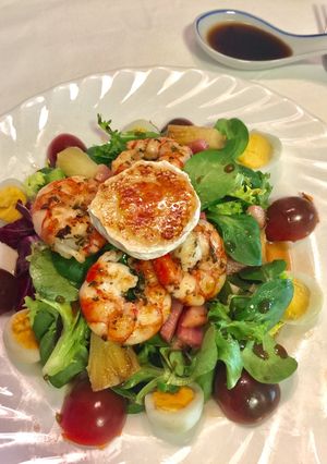Foto principal de Ensalada templada con aliño de miel y vinagre de Módena