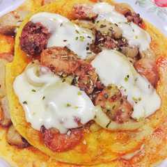 Easy Bread Pizza Saos Teriyaki রেসিপির প্রধান ছবি