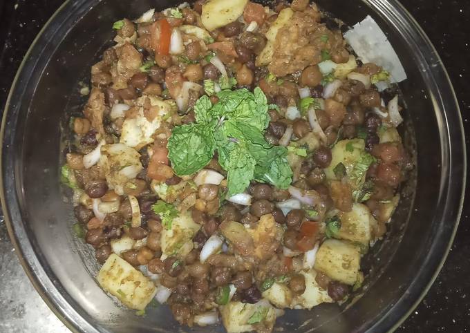 How to Cook Delicious Black (kala) Chana chaat