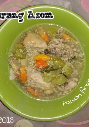 Foto resep Garang asem ayam tanpa daun