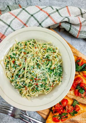 A picture of Spinach Riccotta Pasta.