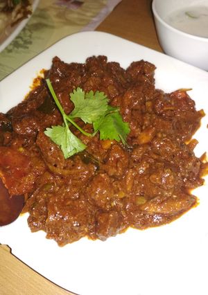 A picture of Mutton curry.