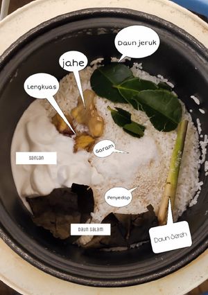 Foto resep Nasi uduk magiccom ala anak kos