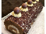 Bolu gulung Moka super lembut / super moist mocha roll cake