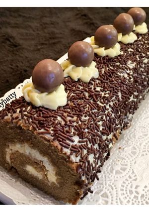 Foto resep Bolu gulung Moka super lembut / super moist mocha roll cake
