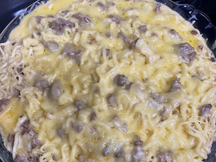 Easy Steps to Prepare Recipes Macaroni schotel mie sederhana dan simpel the Delicious Delicious.