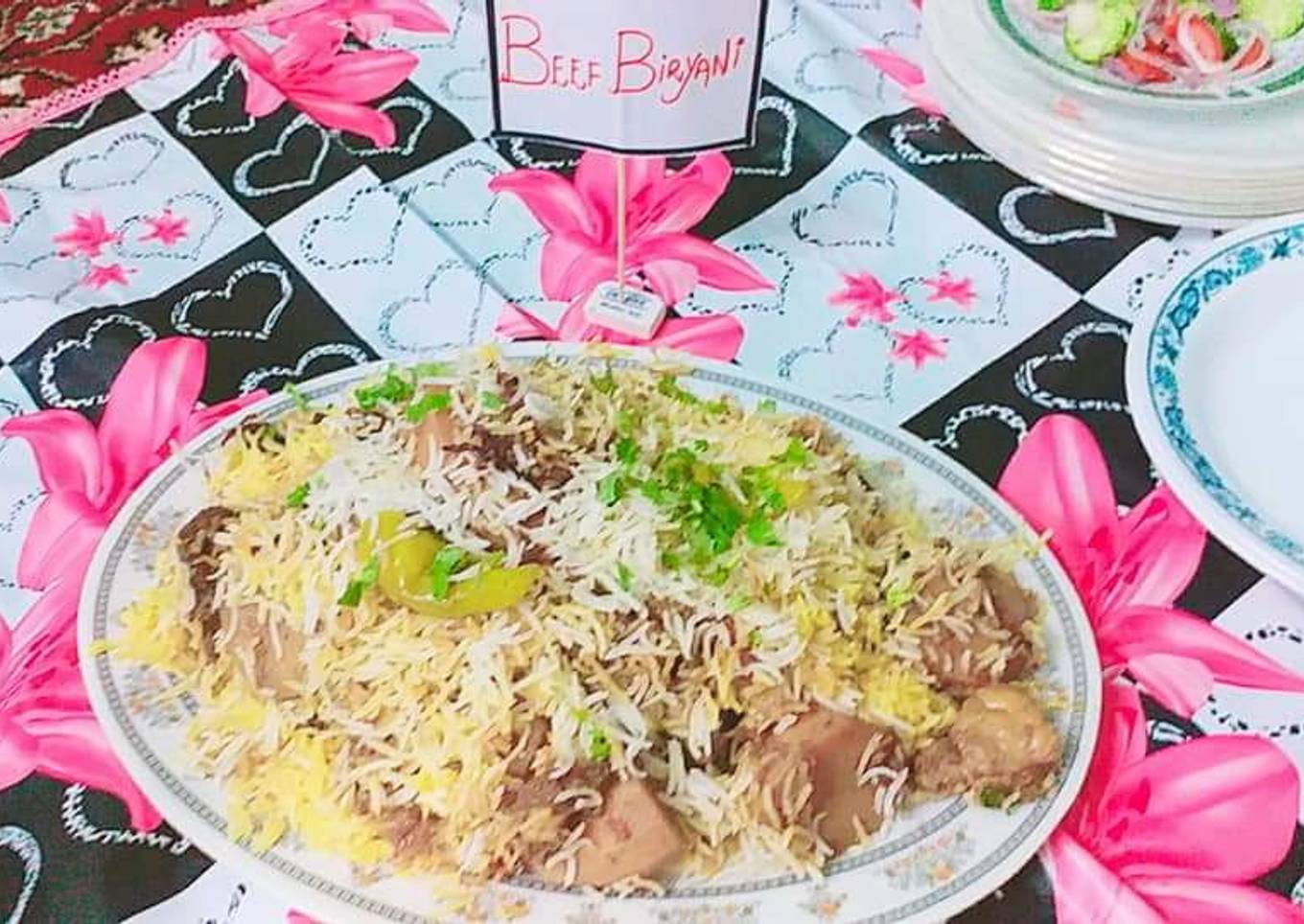 Beef biryani