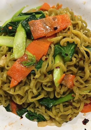 A picture of Vegetable Noodle Stir-Fry (Vegetarian, Clean, No Meat).