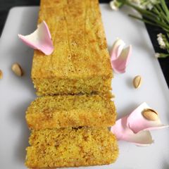 A picture of Rose pistachio cake.