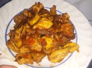 Foto resep Tahu kuning saos teriyaki