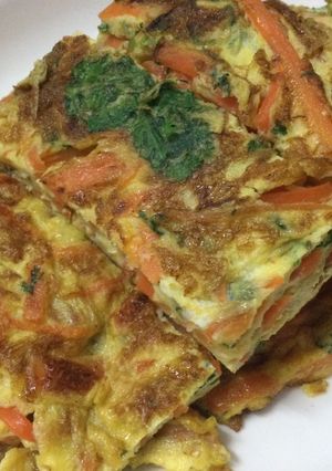 香菜紅蘿蔔煎蛋 的食譜成品照片