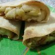 Tortila isi pisang kepok