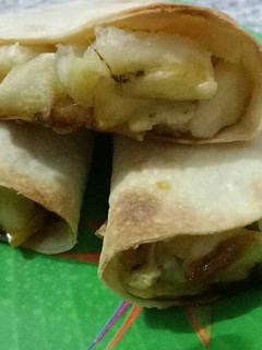 Foto resep Tortila isi pisang kepok