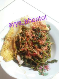 Foto resep Rujak kangkung tegal