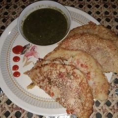 A picture of Sooji chilla.