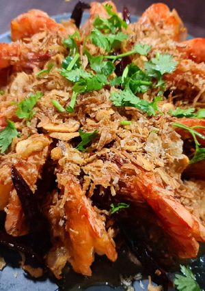 รูปของ กุ้งทอดซอสมะขาม