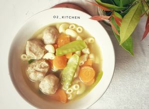 Foto resep Sup Bakso Kapri Makaroni