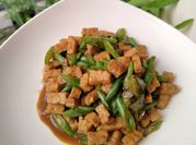 Gambar orek tempe buncis