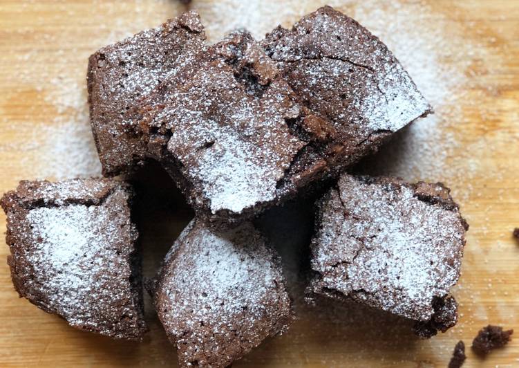 Recipe of Homemade The Best Chewy Fudge Brownies Ever ! EASY