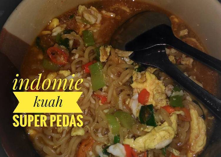 Indomie kuah super pedas