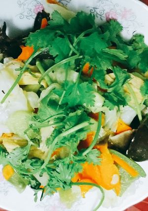 Hình của món Rau củ xào chay.