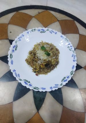 A picture of Egg biryani.