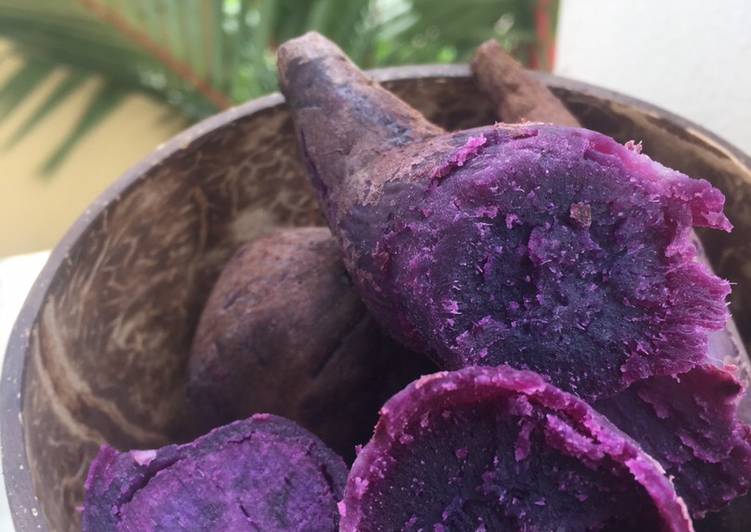 Steamed Purple potato