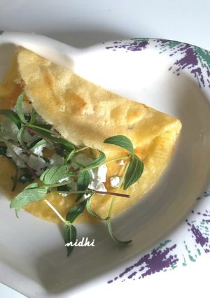A picture of Gluten Free Dosa (Moong daal dosa).