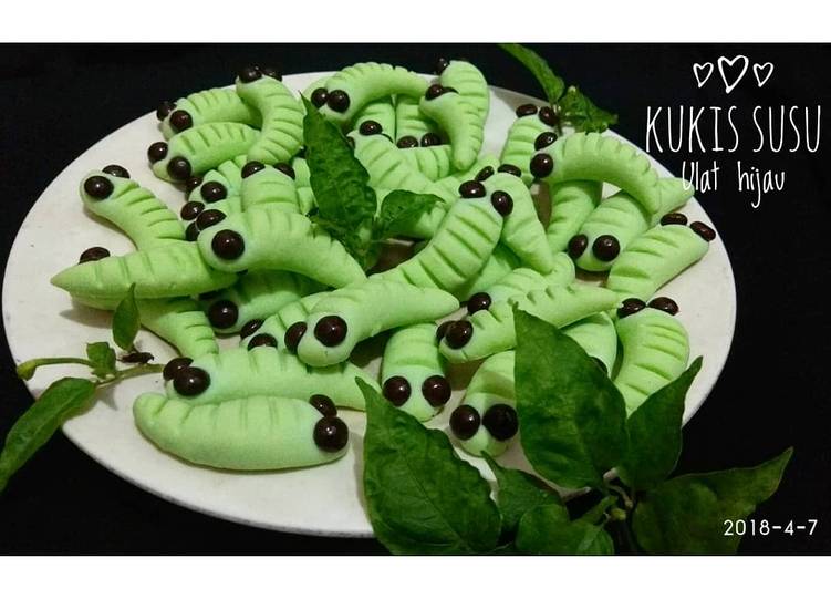 Resep Kukis Susu Ulat hijau, Lezat