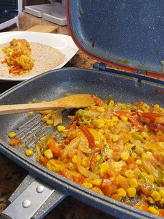 A picture of Vegetarian Taco-Spiced Tannour Bites.