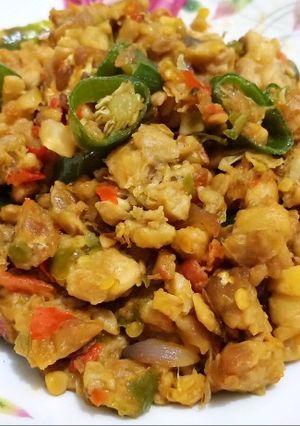 Foto resep Tempe bosok/busuk cabe ijo