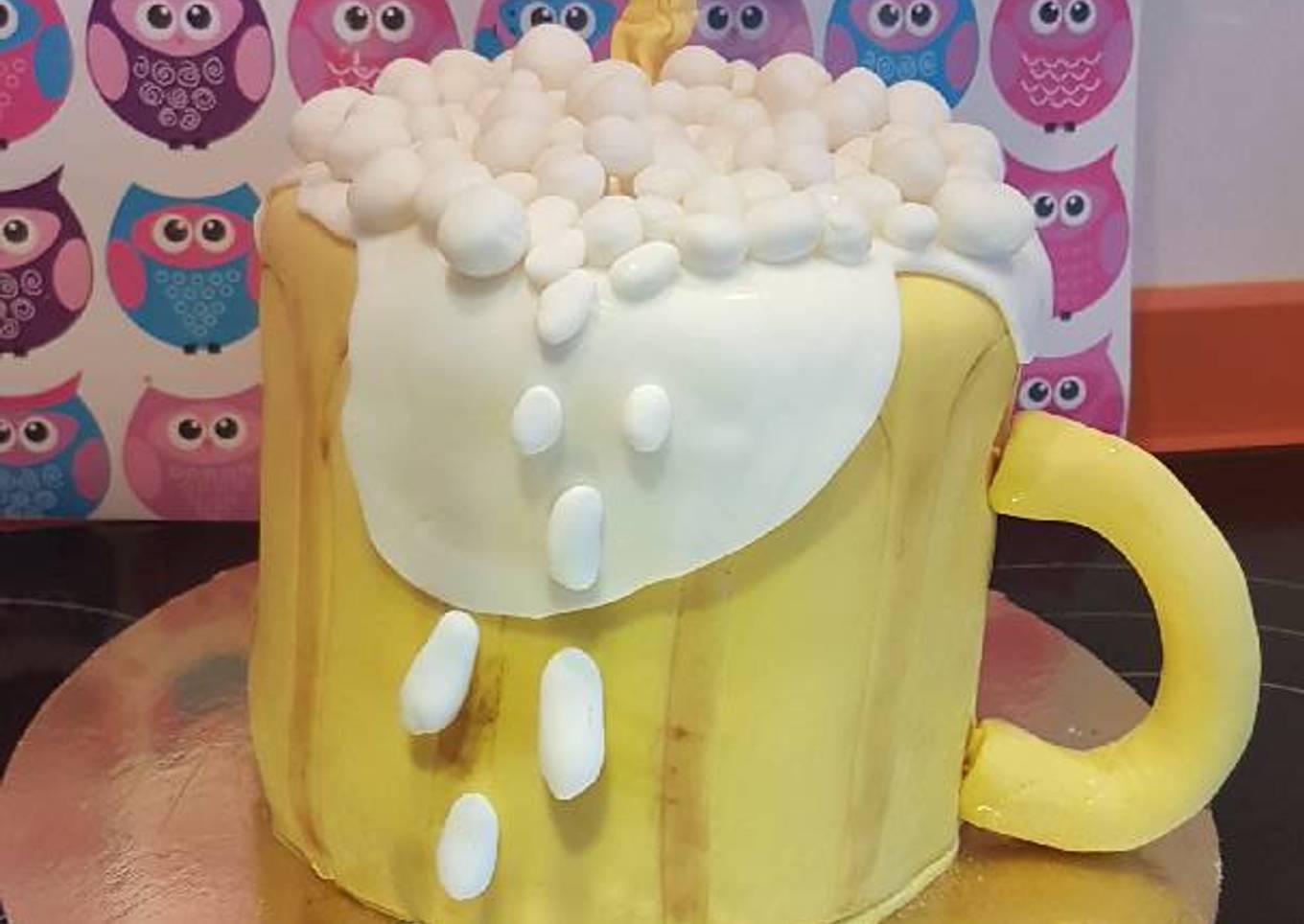 Tarta jarra de cerveza en Thermomix