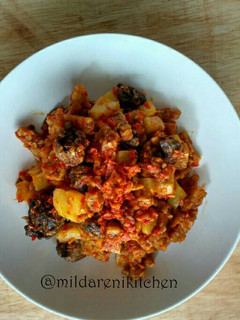 Foto resep Tempe,kentang hati ampela balado