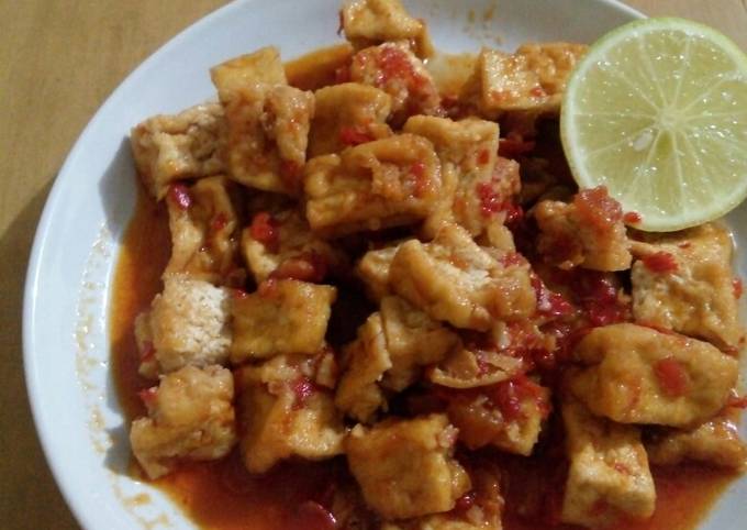 Tahu Masak Asam Manis Pedas