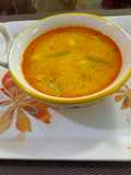Dahi and green chilli taro curry