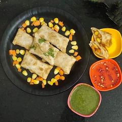 3 C Spring rolls (corn, carrot, cheese) A picture of 3 C Spring rolls (corn, carrot, cheese).