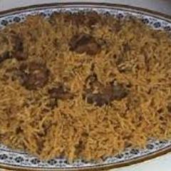 A picture of Beef pilau.