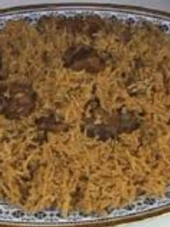 A picture of Beef pilau.